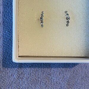 925 Mini-Climber Style Earrings - Brand New